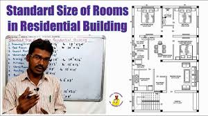 Can someone recommend an ideal size for a guest bedroom. Standard Size Of Rooms In Residential Building Standard Room Dimensions In India Youtube