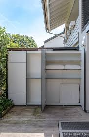 Terrassenschrank Win Soo Hoo Wetterfest Uv Bestandig Als Abtrennung Auf Terrasse Doppelhaus Moderner Balkon Veranda In 2020 Shed Homes Modern Balcony Backyard