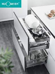 Read reviews for classic outdoor kitchen cabinets grove 32in bar cabinet. Usd 402 68 Nuomi Kitchen Cabinet Pull Basket Thick Stainless Steel Double Damping Seasoning Pull Kitchen Cabinet Pulls Kitchen Pantry Cabinets Pantry Cabinet