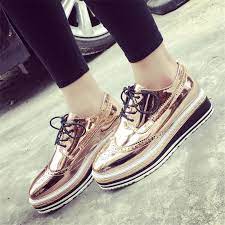 Shop 51 top women gold oxford shoes and earn cash back all in one place. Womens Gold Color Platform Shoes Lace Up High Quality Comfort Womens Oxford Flat Shoes High Heels Womens Oxfords Flat Shoesoxford Shoes Heels Aliexpress