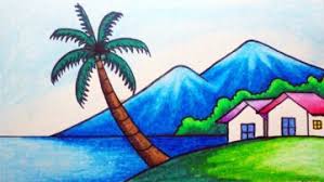 Colour Pencil Drawing 2 Bizimtube Creative Diy Ideas Crafts And Smart Tips How to draw mountains really easy drawing tutorial. bizimtube creative diy ideas