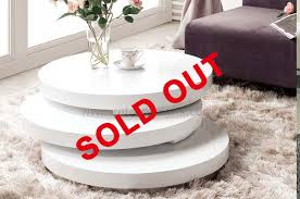 White coffee table square white coffee table decor white gloss, source: Artisco Round Coffee Table In White Gloss
