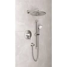 Grohe Lineare Chrome Shower Bar System Valve Included Shower Panels Shower Systems Grohe Shower