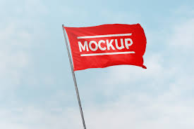 Happy to provide fully layered and well organized. Flag In Wind Mockup Mockup World