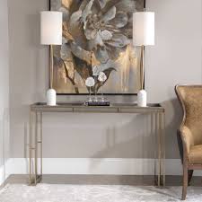 Accent your living room with a coffee, console, sofa or end table. Cardew Console Table Uttermost