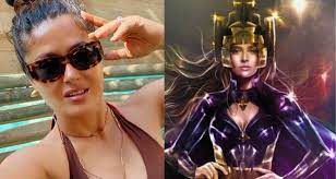 While their faces have few distinguishable features, their costumes are shown in more detail than almost any image promoting the new movie thus far. The Eternals Actress Salma Hayek Shows Off The Goods In Bikini Selfie To Ring In The New Year Bounding Into Comics