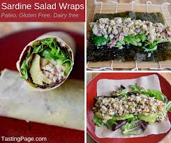 Maybe you would like to learn more about one of these? Sardine Salad Wraps Paleo Gluten Free Dairy Free Tasting Page