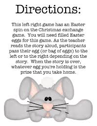 A Bunny Tale Left Right Game Easter Party Games Easter Preschool Easter Eggs Games