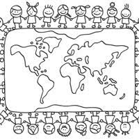 Children around the world coloring pages are a fun way for kids of all ages to develop creativity focus motor skills and color recognition. Small World Coloring Pages Surfnetkids