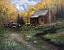 Simple Log Cabin Painting