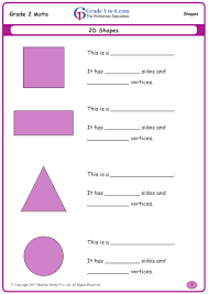In this coloring math worksheet, your child will identify and count shapes, then draw an original picture made of shapes. Sides Vertices Worksheets Www Grade1to6 Com