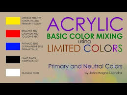Basic Color Mixing In Acrylic Using 5