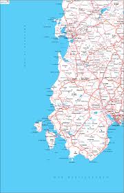 Tharros e i giganti di monte prama nel comune di cabras, le tombe dei giganti di. Cartina Stradale Sardegna Mappa Sardegna Oristano