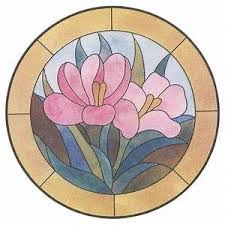 Japanese floral patterns and motifs. Circular Stained Glass Pattern Book Collections Delphi Stained Glass Crafts Stained Glass Flowers Stained Glass