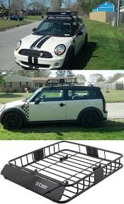 Curt Roof Mounted Cargo Basket 41 1 2 Long X 37 Wide X 4 Deep 150 Lbs Curt Roof Basket C18115 Car Roof Racks Roof Basket Mini Clubman