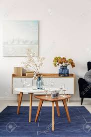 Get it as soon as thu, jun 17. Two Coffee Tables With Wine Glasses And Candles In The Middle Of Bright Living Room Stock Photo Picture And Royalty Free Image Image 114878685