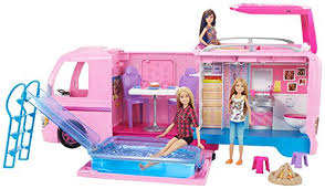 So much fun being able to make food for barbie instead of just getting plastic food for her. Buy Barbie Camper Pops Out Into Play Set With Pool Toys R Us