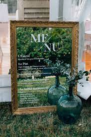Menu Mariage Sur Miroir Gastenboek