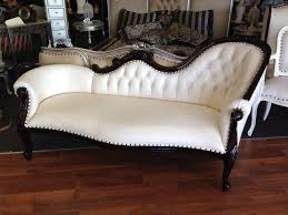 Chaise Lounge Victorian French Provincial Sofa Antique Reproduction Cream Longue French Provincial Decor Living Room Furniture French Provincial Furniture