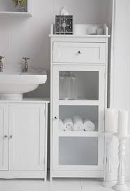 With A Pedestal Sink Bathroom Standing Cabinet Small Bathroom Storage White Bathroom Cabinets