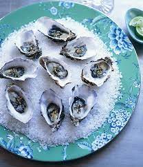 Oysters With Wasabi Nori And Lime Dressing Recipe Recipe Summer Seafood Recipes Oysters Lime Dressing