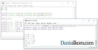 Python adalah bahasa pemrograman yang diciptakan oleh guido van rossum pada artikel kali ini, kami akan memberikan beberapa contoh program python yang bisa menjadi bahan latihan anda. Tutorial Belajar Python Jenis Jenis Operator Bitwise Python Duniailkom