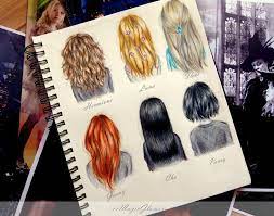 Potter Girls Hairstyles By Xxmagicglowxx On Deviantart Harry Potter Sketch Harry Potter Fan Art Harry Potter Art
