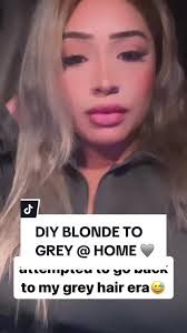 testing out this boxdye brand to achieve grey hair 👀🩶… #clairolhaircolor  #greyhair #diy #diygreyhair #trending #viral