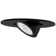 Elco El1488b Contemporary Black 4 Low Voltage Adjustable Spot Recessed Lighting Trim Elc El1488b