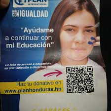 Con una elocuencia que no tienen profesionales con más formación, hoy una  de las niñas beneficiarias de Plan International Honduras nos relató el  cambio positivo en su vida y su entorno, al