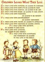 Living Life Poem Printable Children Learn What They Live Child Life Kids Learning Children