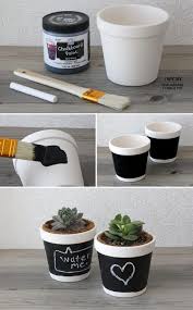 Ev Dekorasyon Fikirleri Adli Kullanicinin Diy Flower Pot Ideas Panosundaki Pin 2020 Tahta Boyasi Kara Tahta Saksi