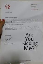 Notify aia of a claim. Aia Gives Its Customers S 50 Angbao Then Takes It Back Working With Grace