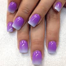 Ombre nail designs come in many cute color schemes, allowing you to feature multiple colors in your manicure instead of settling on just one. Get Polished With Us On Instagram P Ombre Pretty Please Purple Ombre Nails Ombre Nail Designs Ombre Nails