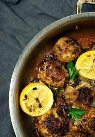 Beef Leek Meatballs With Lemon Sauce Ivgreenhouse Exploring Food Recipe Leeks Lemon Sauce Stuffed Peppers
