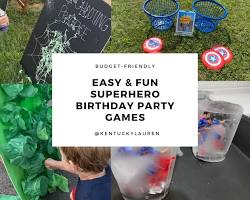 Image of Superhero party activities