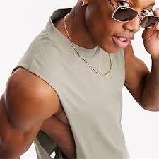 SHENGSHIYU Men Tank Top Summer Solid Color Prom Undershirt Men Casual Round  Neck Nightclub T-Shirt Men Holiday Fitness Unique Running Shirt Men C-Grey  S : Amazon.co.uk: Fashion