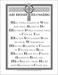 From happy shamrocks and leprechauns to worksheets for a catholic coloring book, our st. An Irish Blessing Free Coloring Page Flanders Family Homelife