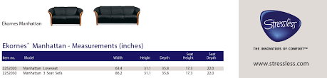 Matching colour stressless recliners available. Ekornes Manhattan Sofa Scandesigns Furniture
