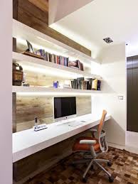 Wooden computer desk office home writing study table with drawers shelves white. Desks And Study Zones Modern Home Offices Home Office Design Small Home Office
