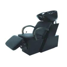 long black leather hair wash basin