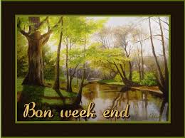 Bon week-end - Nature - Arbres - Rivière - Gif animé - Gratuit - Le Monde  des Gifs