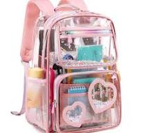 Clear Backpack for Kids Teens Girls Women Heavy Duty See Through Backpacks  Cute Elementary Middle High School Bags Thick TPU Transparent Bookbag for  ...