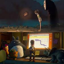 In Spirited Away 2001 The Hopping Lamp That Guides Chihiro To Zeniba S House Is A Tribute To Pixar Studios For Helping Ghi In 2020 Toy Story 3 Totoro Spirited Away