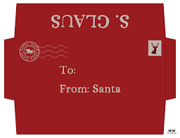 You can also use white cardstock for a more sturdy envelope appropriate for a greeting card. Santa Envelopes Free Printables Printabulls