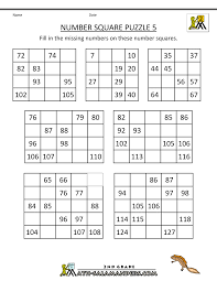 Crossword puzzles are for everyone. Number Square Puzzles 5 Gif 1000 1294 Math Grid Numbers Kindergarten Missing Number Worksheets
