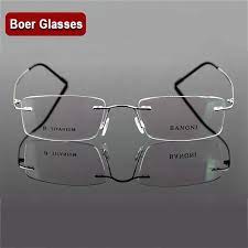 Beta Titanium Rimless Glasses Hinge Non Screw Flexible Eyeglasses Glas Eosegal Rimless Glasses Eyewear Frames Fashion Glasses Frames