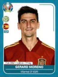 Gerard moreno is a forward who have played in 33 matches and scored 23 goals in the 2020/2021 season of la liga in spain. Gerard Moreno Spain Euro 2020 Preview Sticker Esp28