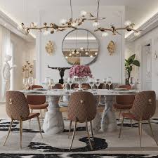 Dining room trends 2021 uses eclectic features to maintain that earthy, natural ambiance that pops with color and exudes the serene feeling of comfort wallpaper trends 2021 reclaims a timeless trend of old and brings it into the new. Get Inspired By The Most Refined Dining Room Trends Home Decor Ideas