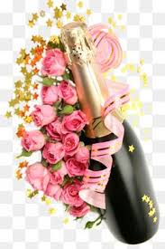 Birthday Cake And Flowers Png Champagne Rose Festival Champagne Bottle Flowers Png Image And Clipart Happy Birthday Wishes Cards Happy Birthday Flower Happy Birthday Wishes Images